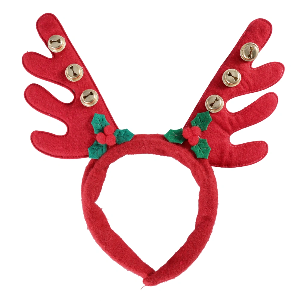 Christmas Fancy Dress Reindeer Antlers Headband Hairwrap With Jingle Bells Christmas and Easter Party Costumes Decoration