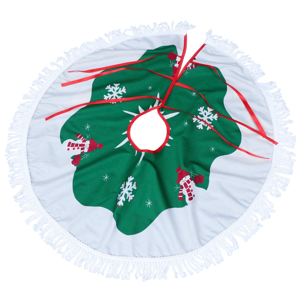 1Pc Creative Christmas Tree Skirt Xmas Tree Apron Christmas Decoration