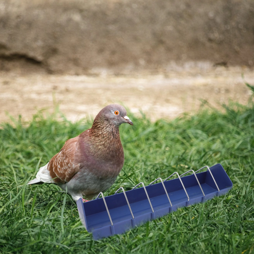 2pcs Pigeon Feeding Trough Food Feeding Groove Bowls Pigeon Cage Supplies