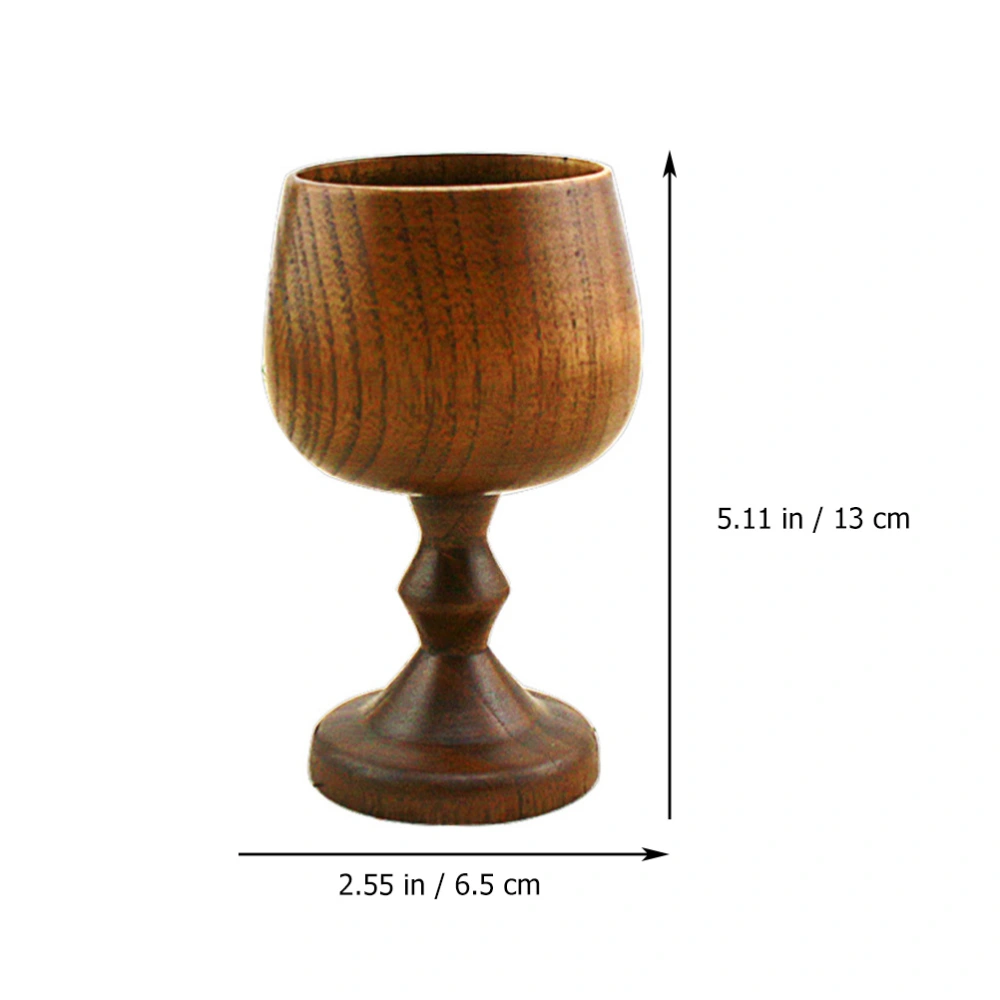 1Pc Vintage Wine Cup High-quality Wooden Cup Mini Red Wine Cup for Party