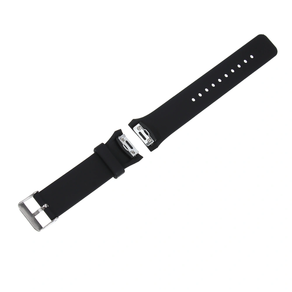 Sports Silicone Strap Replacement Watch Band Thicken Wrist Band Strap Fit for Gear s2 R720 R730 Black