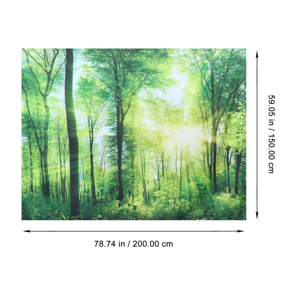 Forest Pattern Background Cloth Backdrop Cloth Fashionable Wall Tapestry