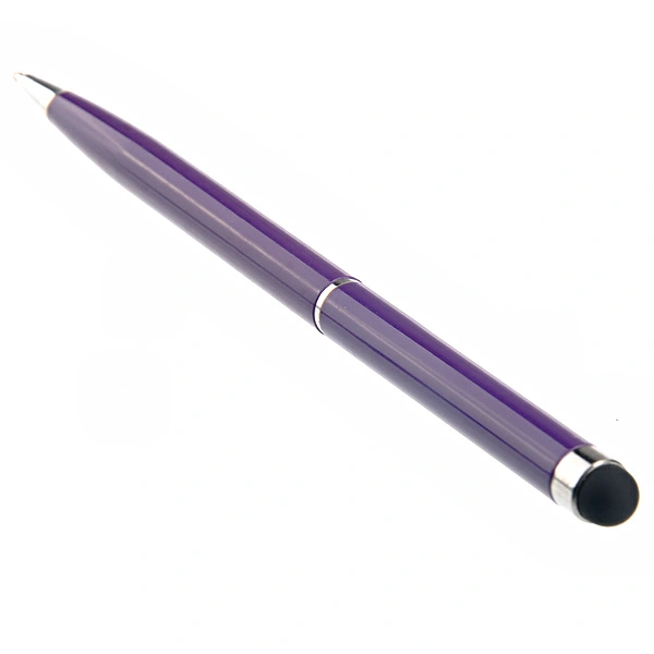 2-in-1 Universal Capacitive Touch Screen Stylus Pen & Ballpoint Pen for iPhone /iPad /Smartphone (Purple)