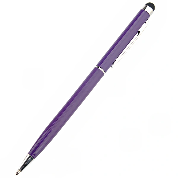2-in-1 Universal Capacitive Touch Screen Stylus Pen & Ballpoint Pen for iPhone /iPad /Smartphone (Purple)