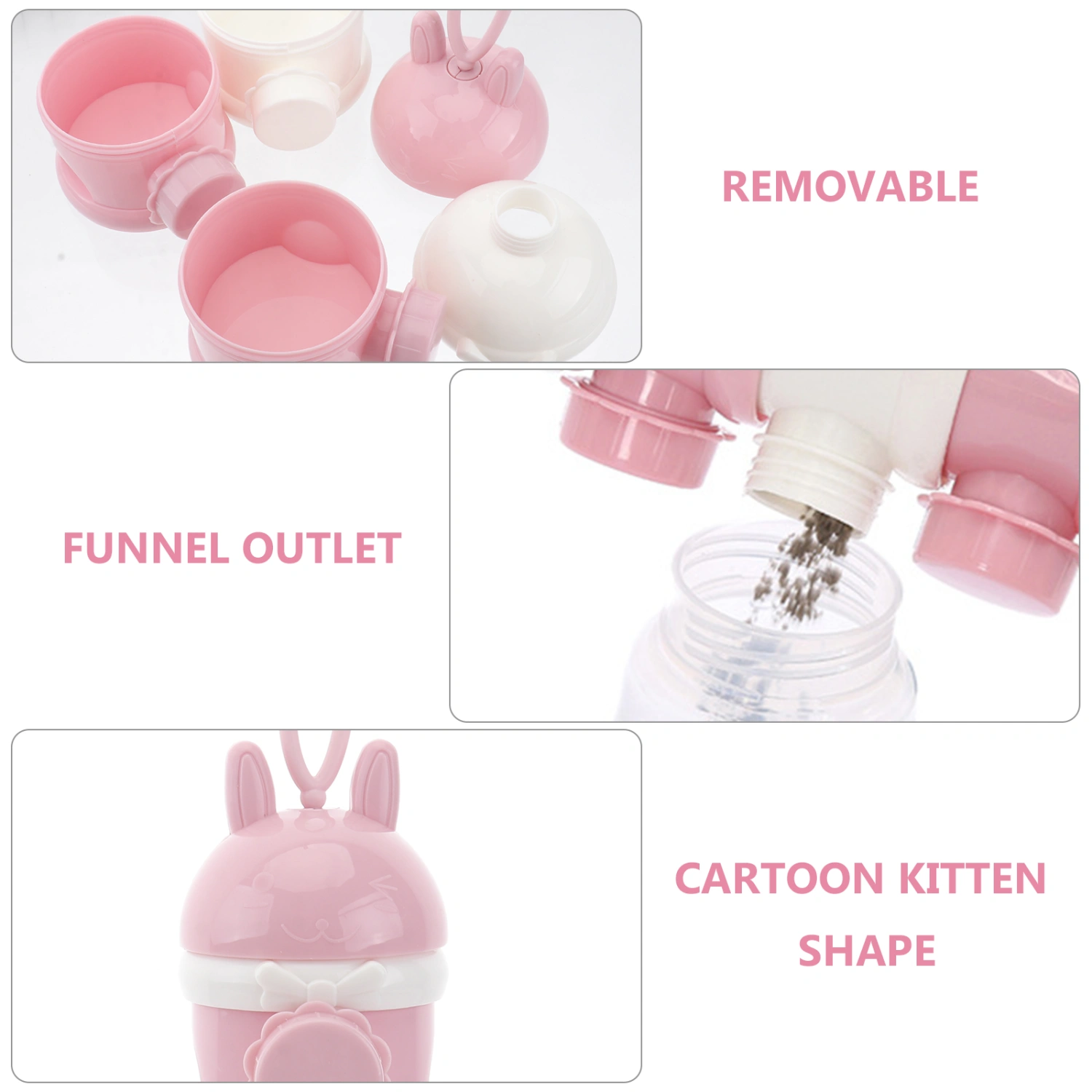3 layer Milk Powder Case Portable Baby Food Storage Box Simple Milk Powder Boxes