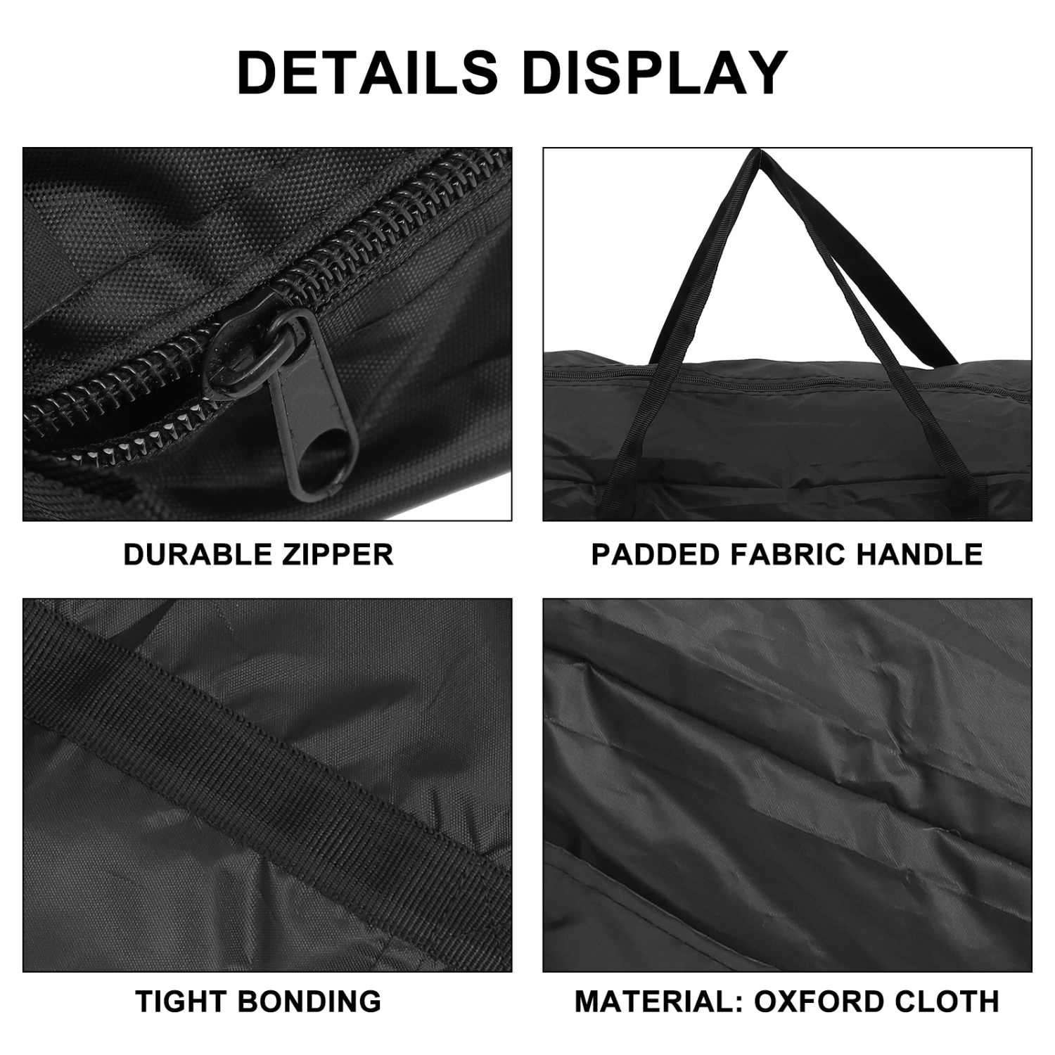 1 Pc Multipurpose Storage Bag Durable Large Capacity Weekender Bag (Black)