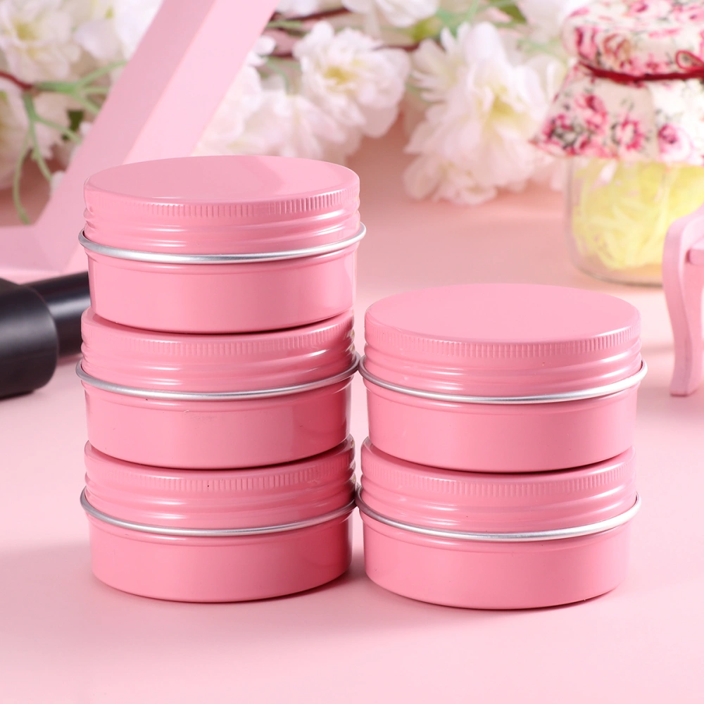 24Pcs Durable Aluminium Boxes Ointment Cream Containers Empty Makeup Cases Cosmetic Sample Holder for Home Travel 50ml