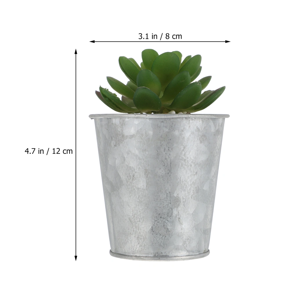 Household Mini Succulent Bonsai Adornment Vivid Plastic Potted Plant Decor