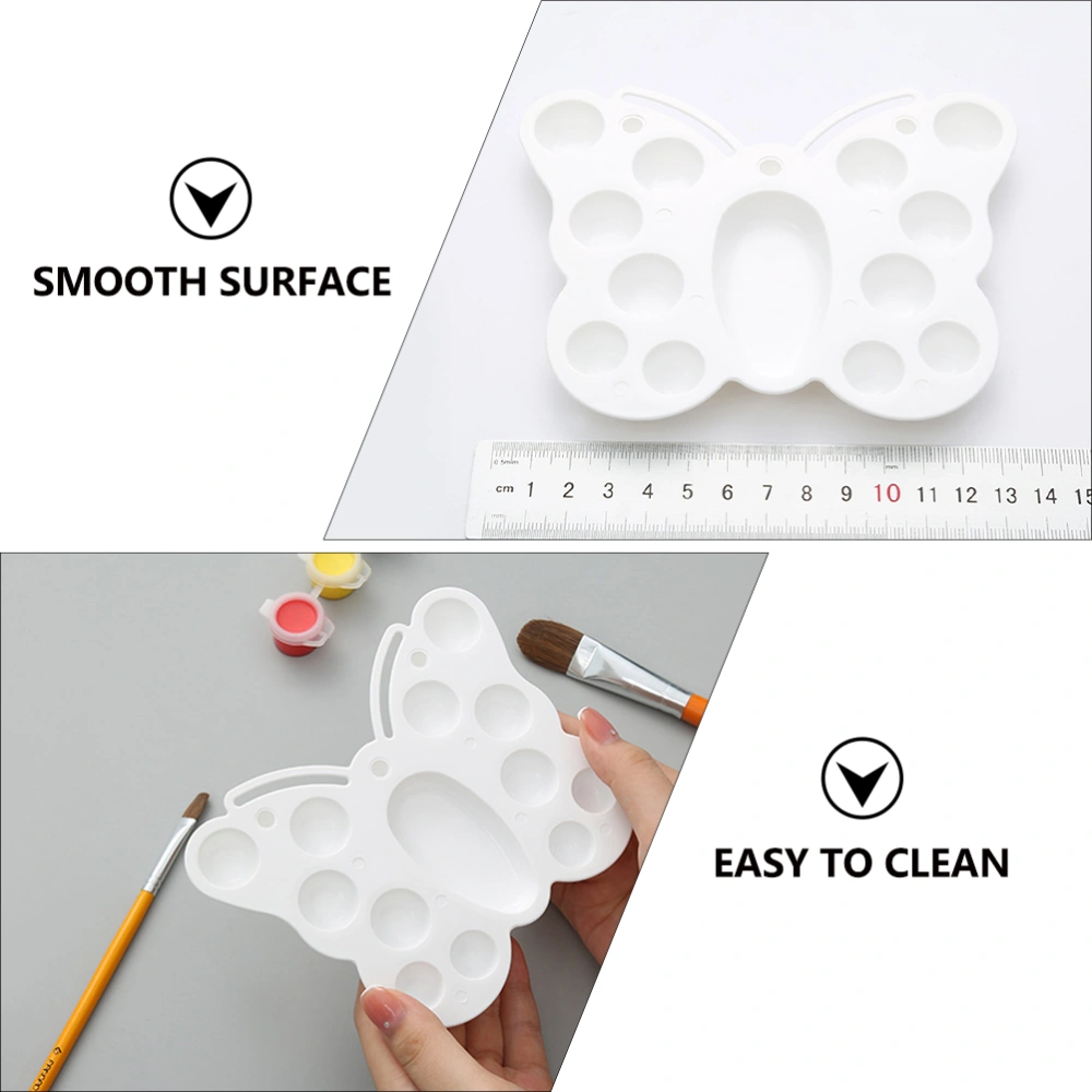 12Pcs Multi-function Painting Color Mixing Plate Butterfly-shaped Pigment Plate