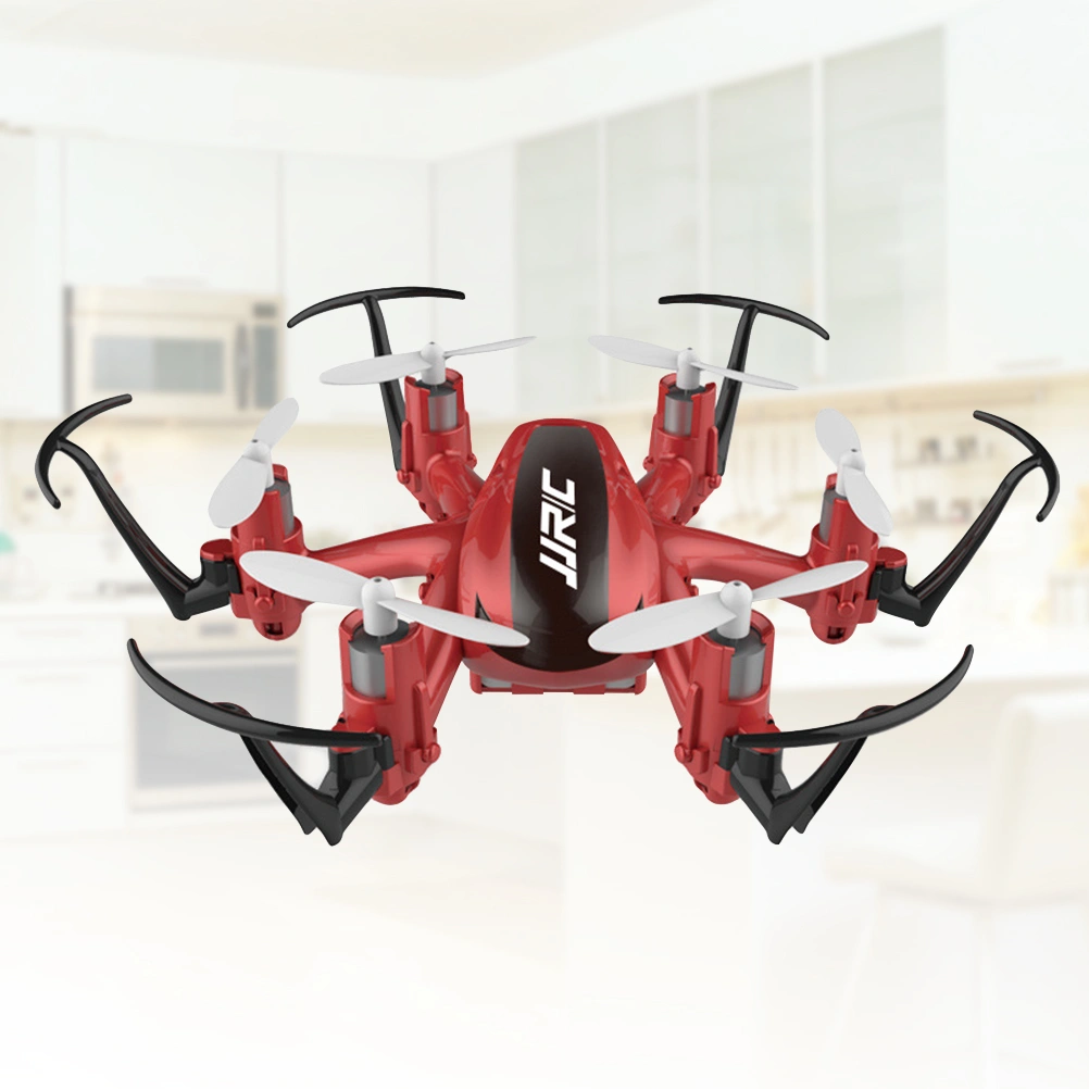 Mini RC Drone 2.4GHz 4CH 6 Axis Quadcopter Drop-resistant Drone Aircraft Headless Mode One Key Return (Red)