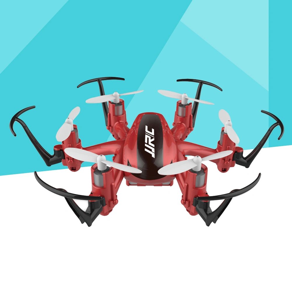 Mini RC Drone 2.4GHz 4CH 6 Axis Quadcopter Drop-resistant Drone Aircraft Headless Mode One Key Return (Red)
