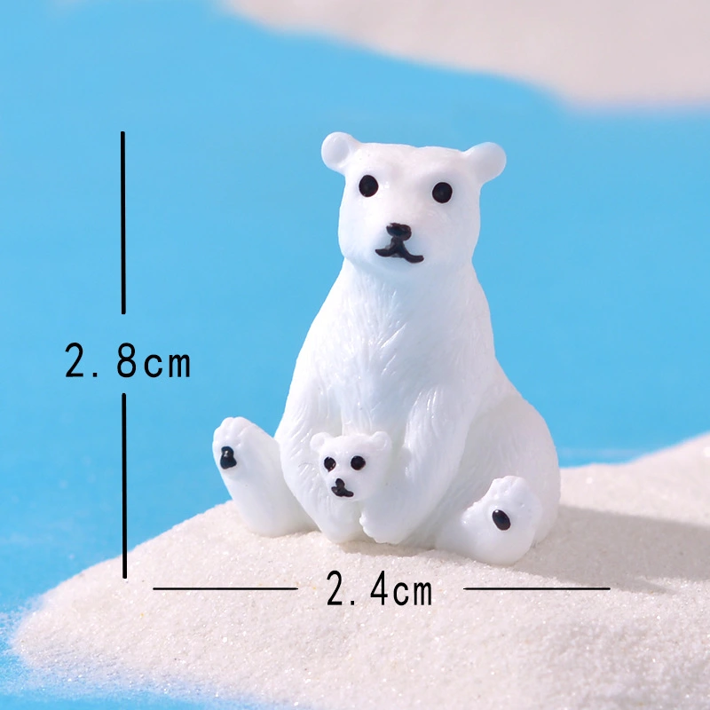 12pcs Mini Bear Figurines Mini Animals Figures Miniature Bear Ornaments DIY Crafts Decors