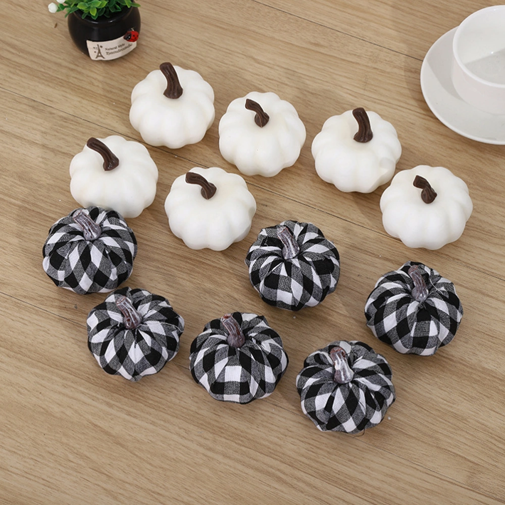 12pcs Foams Pumpkins Halloween Pumpkin Decoration Photography Shoot Props