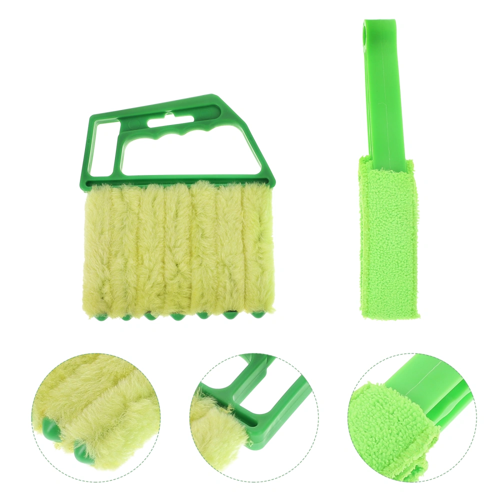 2pcs Shutter Cleaning Brushes Air Conditioner Vent Brushes Home Cleaning Tool