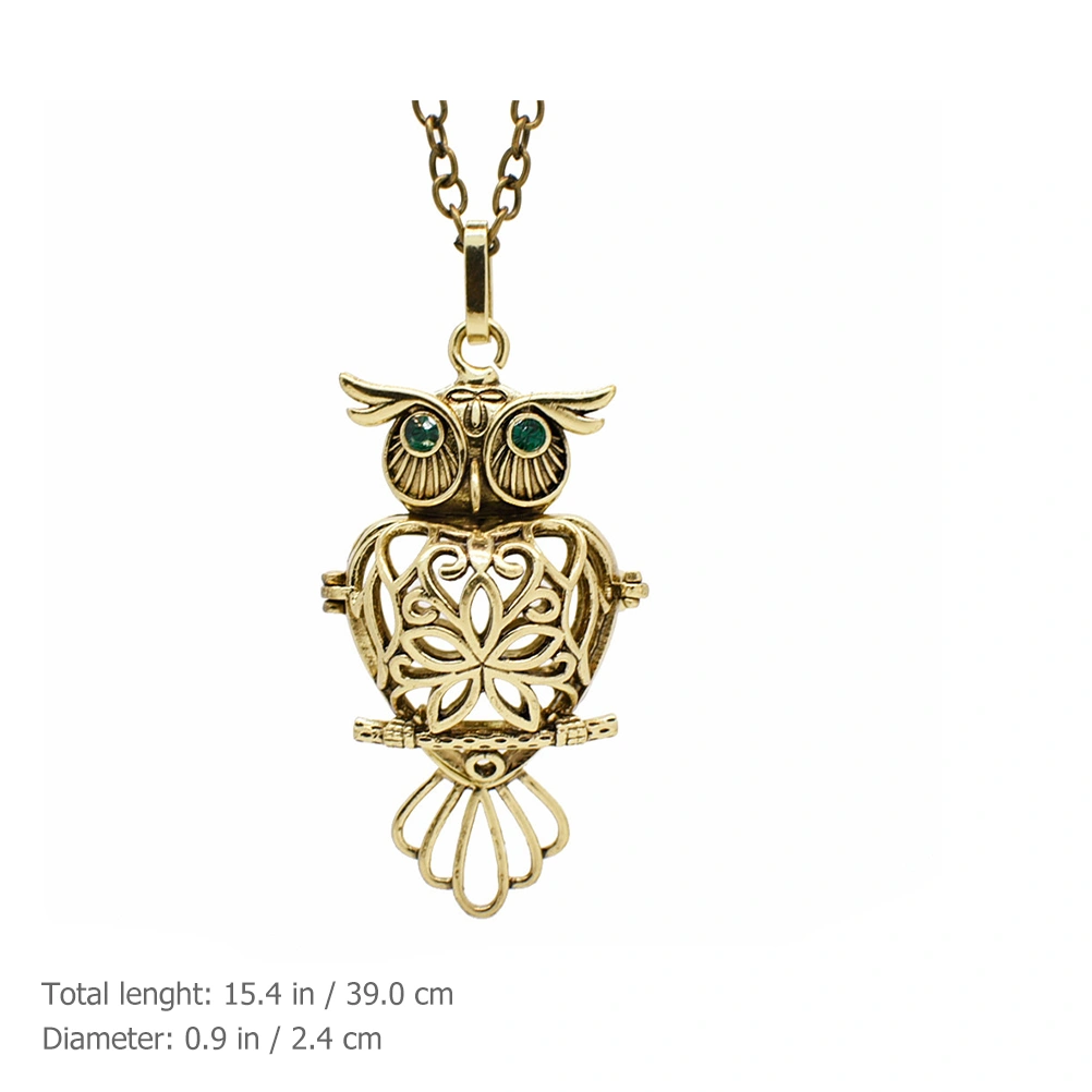 Owl Necklace for Women Diffuser Necklace Essential Oil Necklace Jewelry