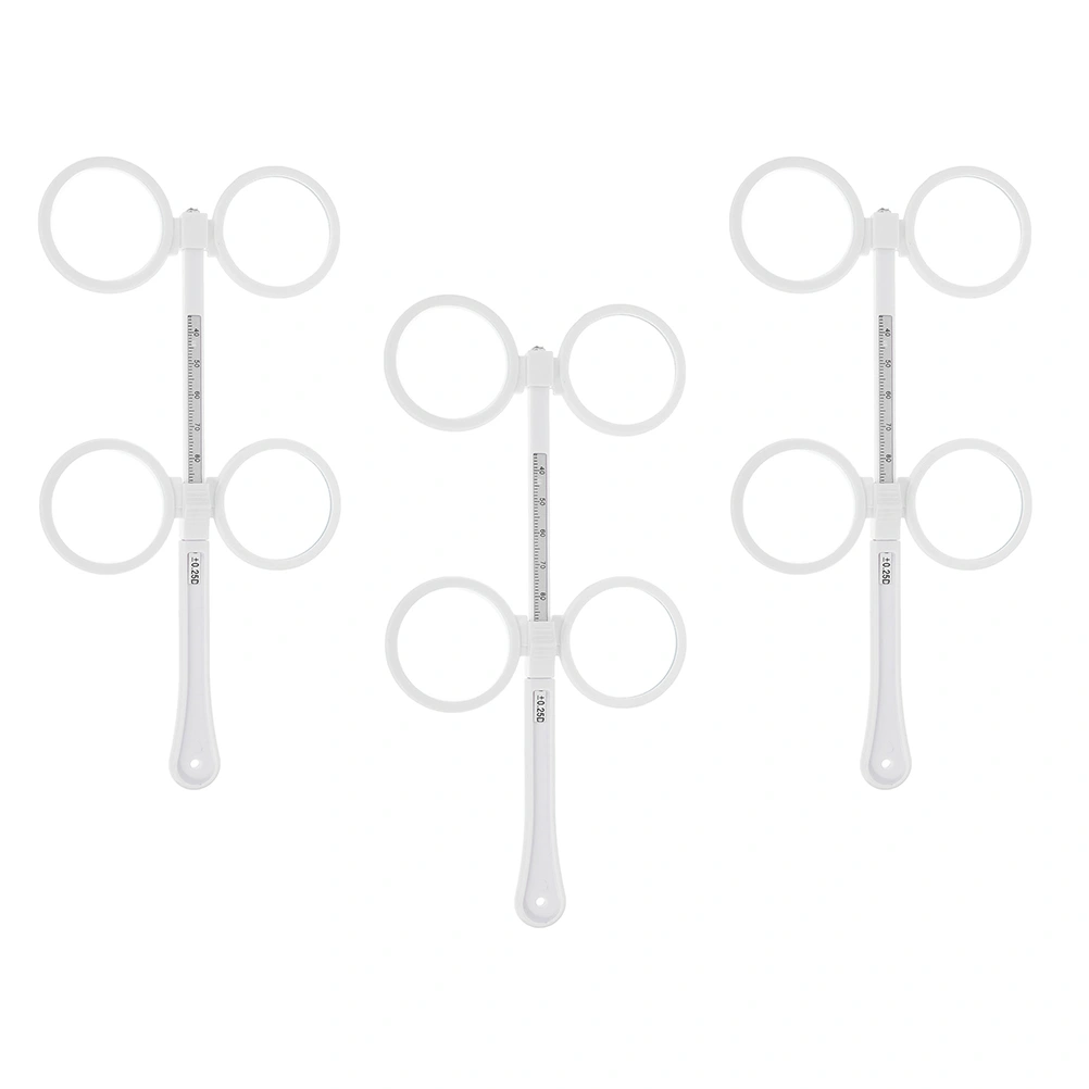 3pcs Glass ±25° ±0.5° ±100° Optometry Flips Lens Flipper for Near Vision Amblyopia Confirmation Test