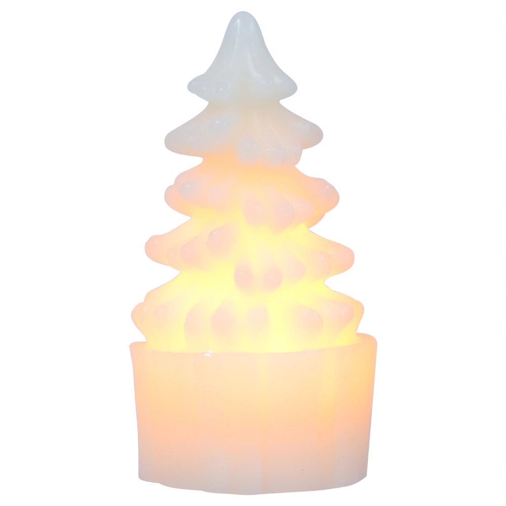 1Pc Christmas Electronic Candle Light Xmas Tree Shape Candle Light Ornament