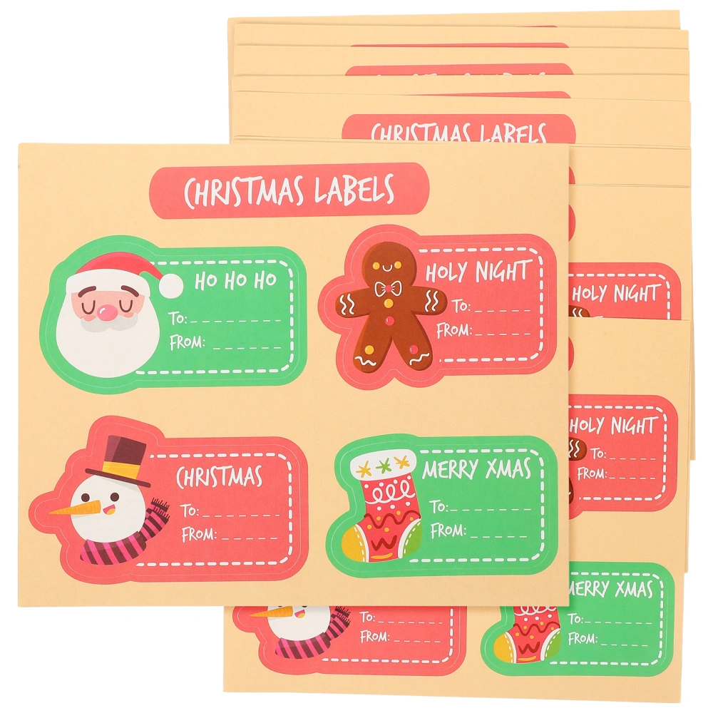 30pcs Christmas Stickers Cartoon Adhesive Stickers Gift Sealing Label Stickers