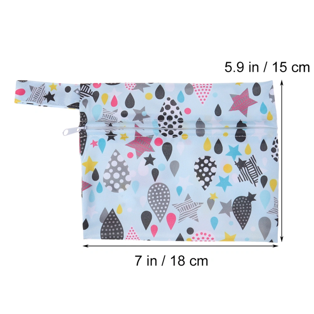 Stylish Zipper Sack Bag Printing Waterproof Storage Bag Home Travel Sorting Bag for Sanitary Napkins Storage