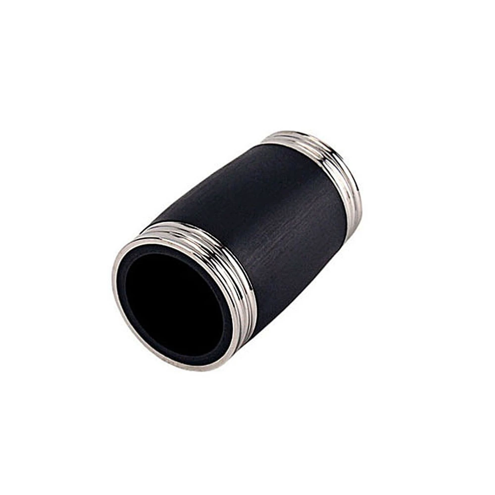 50mm Metal Clarinet Two Section Tube Tuning Tube Adjustable E Flat Clarinet Barrel Treble Pitch Pipe CC02 (Black)