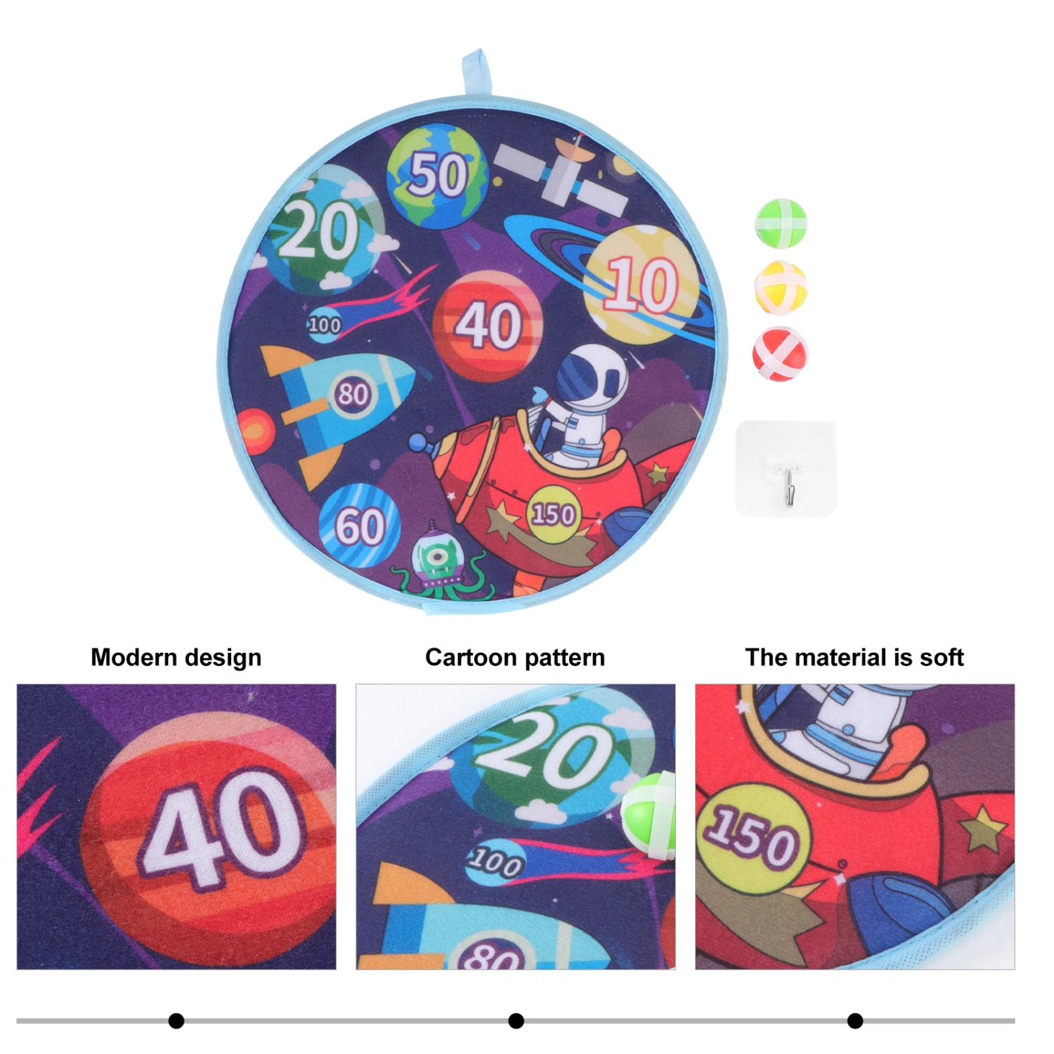 1 Set Children Sticky Ball Toys Cartoon Dart Board Throwing Game Plaything