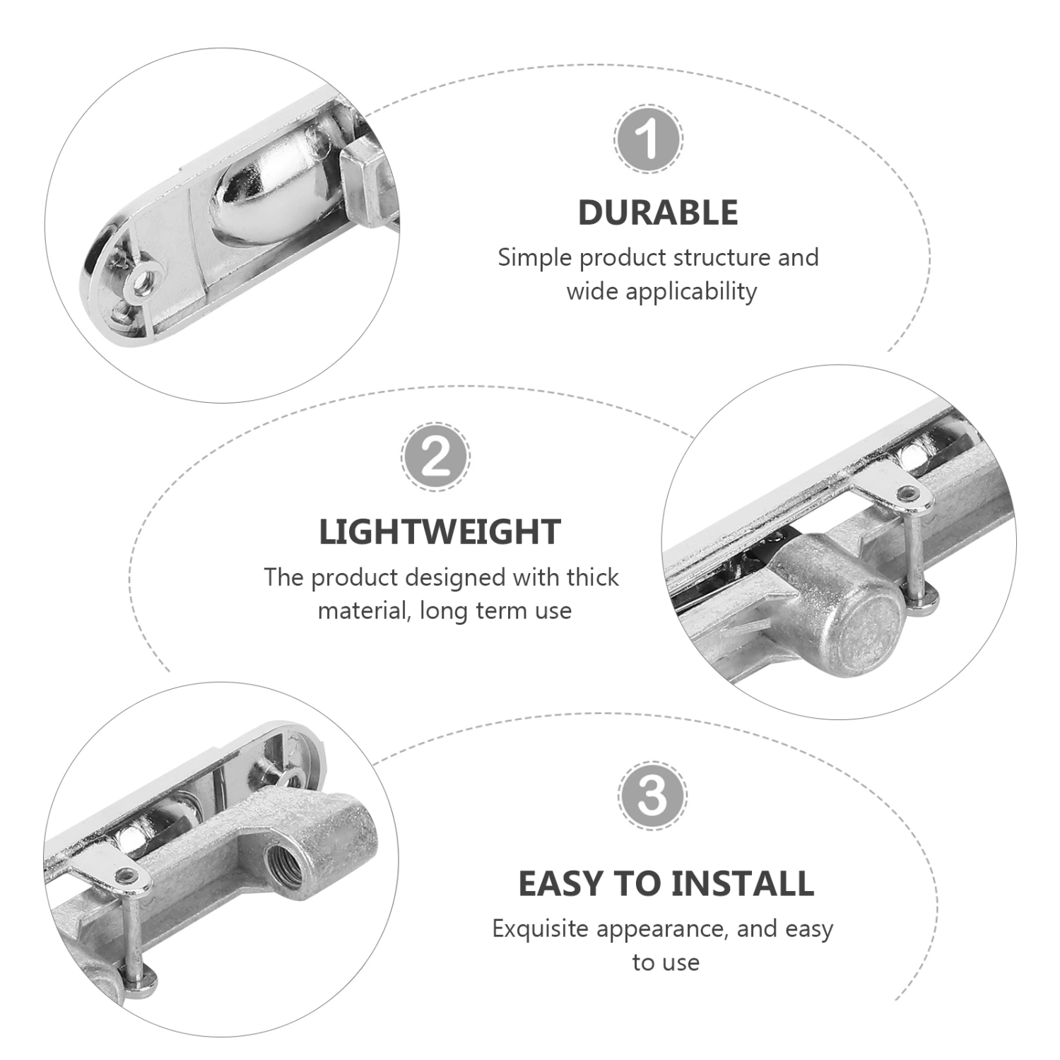 Durable Zinic Alloy Safety Pin Practical Door Latch Door Lock Bolt Anti-Theft Door Hasp