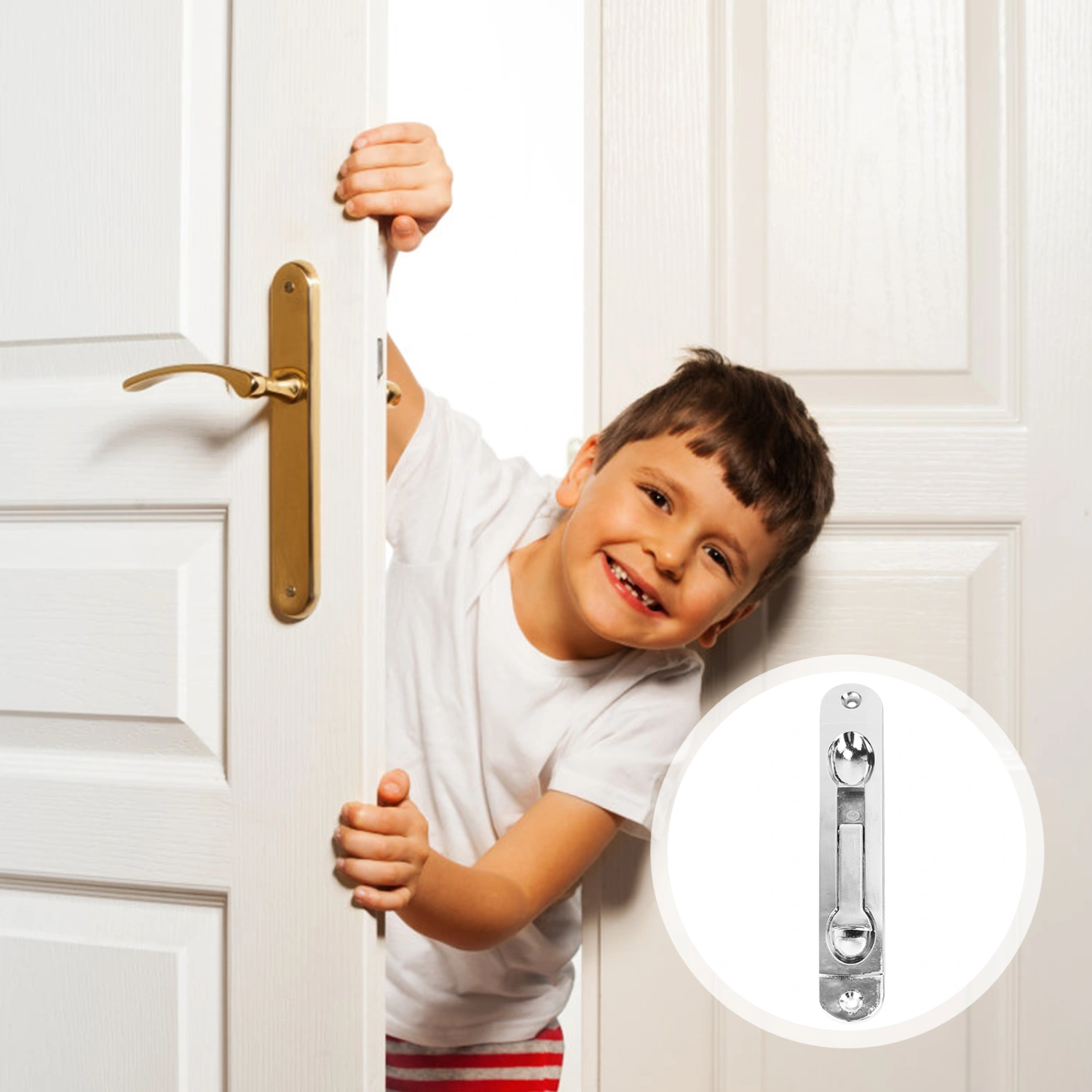 Durable Zinic Alloy Safety Pin Practical Door Latch Door Lock Bolt Anti-Theft Door Hasp