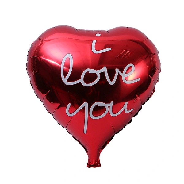 18 inch Love Heart Foil Balloon I LOVE YOU Mylar Balloons for Valentin's Day Engagement Wedding Party Decoration