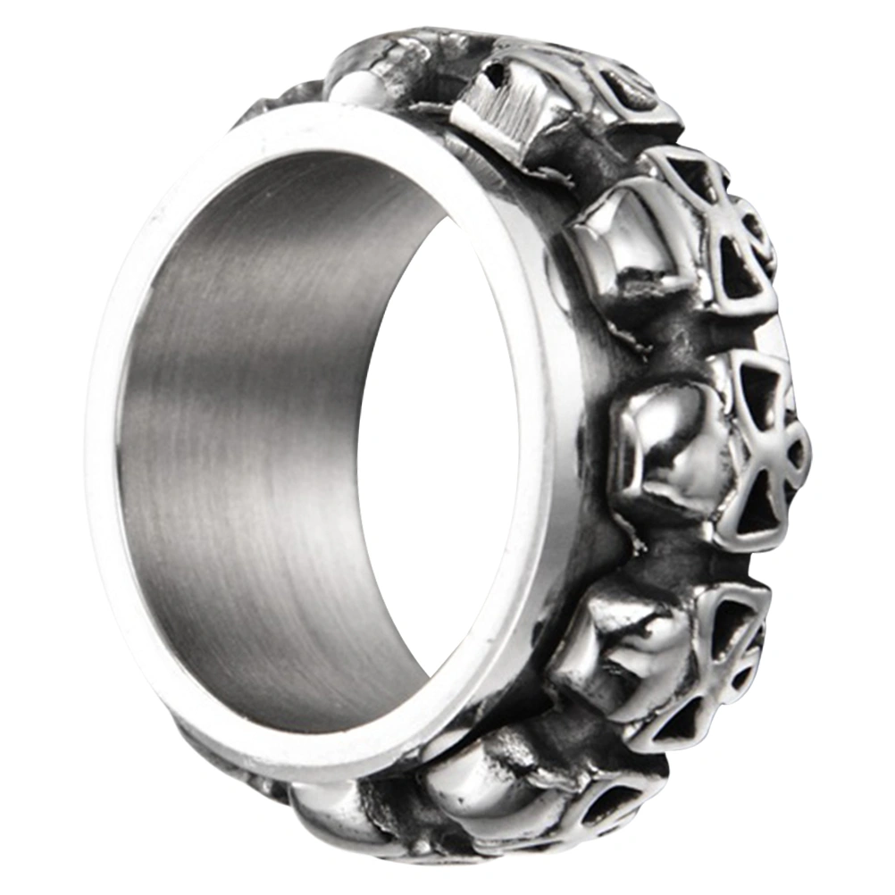 1Pc Skull Ring Retro Jewelry Accessories Ring for Halloween Festival