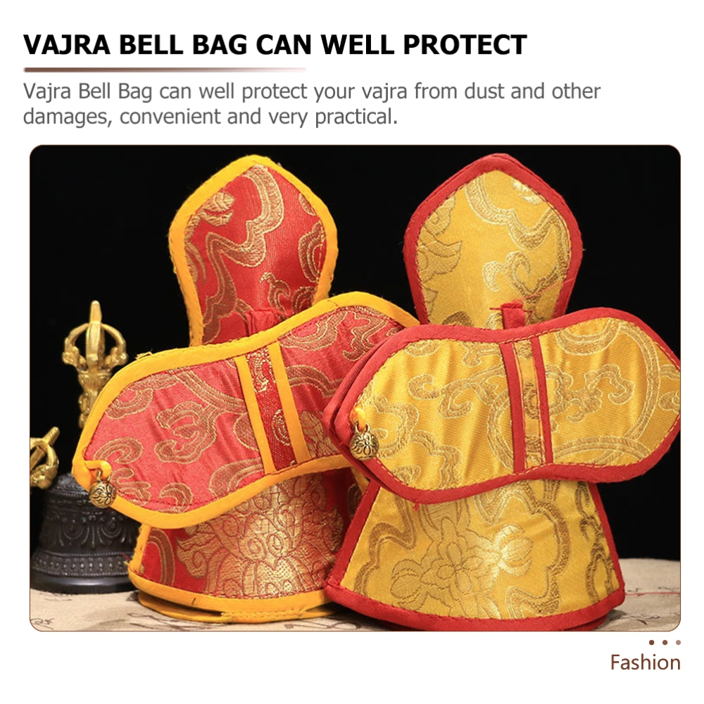 Convenient Nepal Vajra Bell Storage Bag Portable Protective Pouch for Vajra Bell