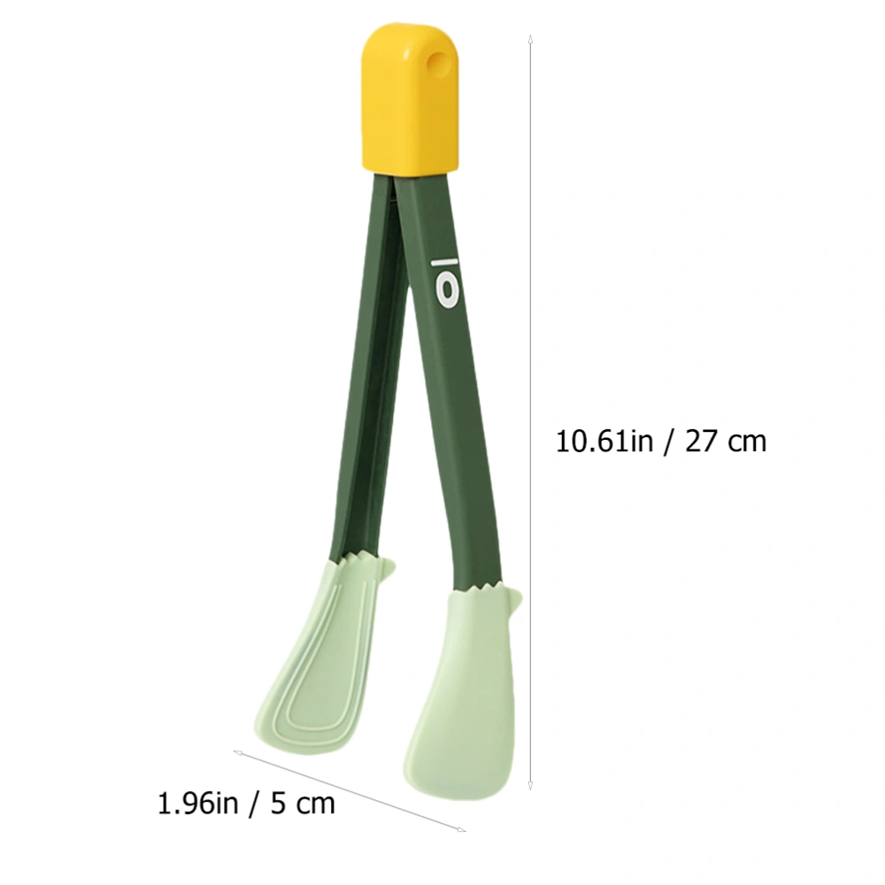 1pc Silicone Food Clip High Temperature Resistant Household Steak Clip (Green)