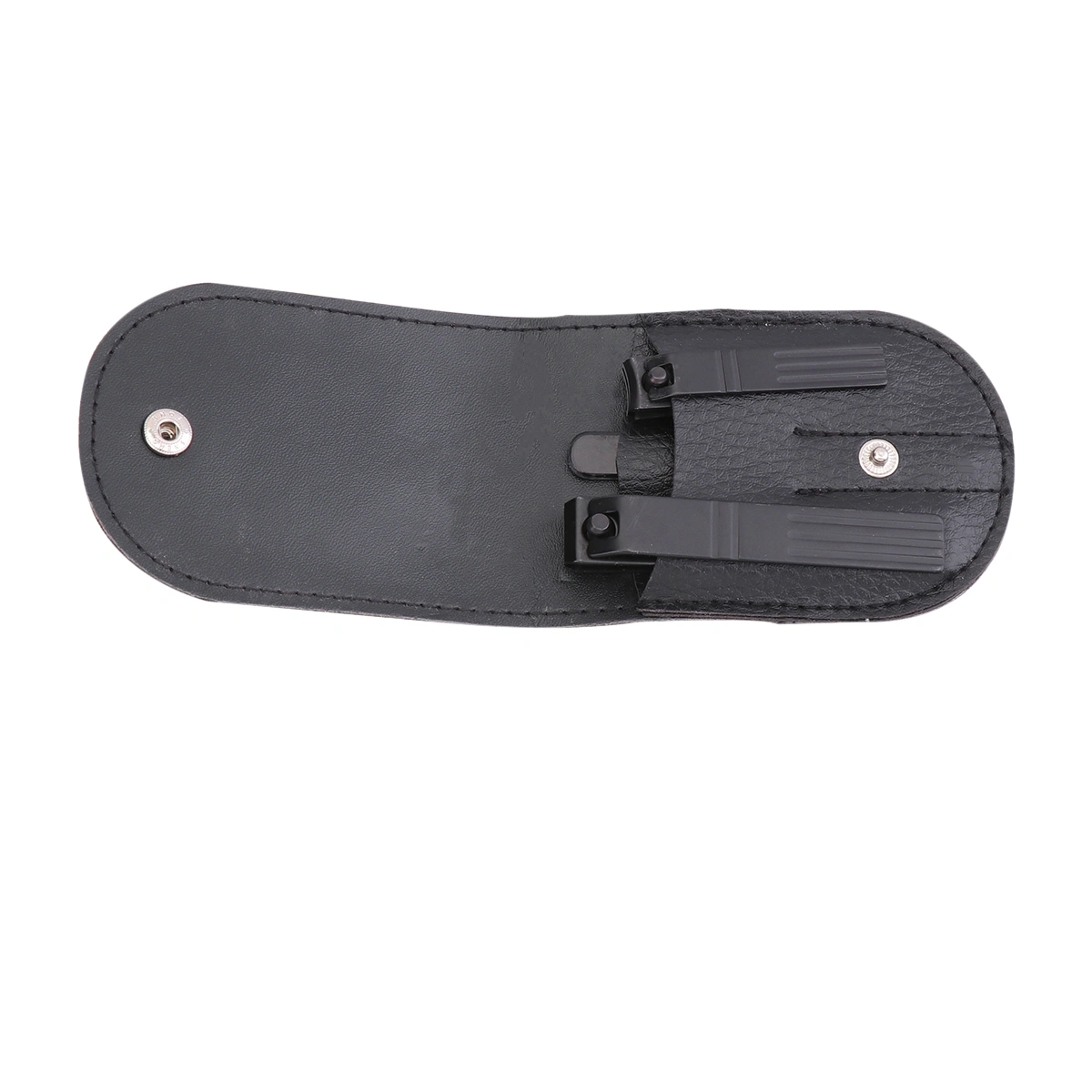3Pcs Professional and Durable Black Nail Clipper Cutter Trimmer Nail File Set (Black)