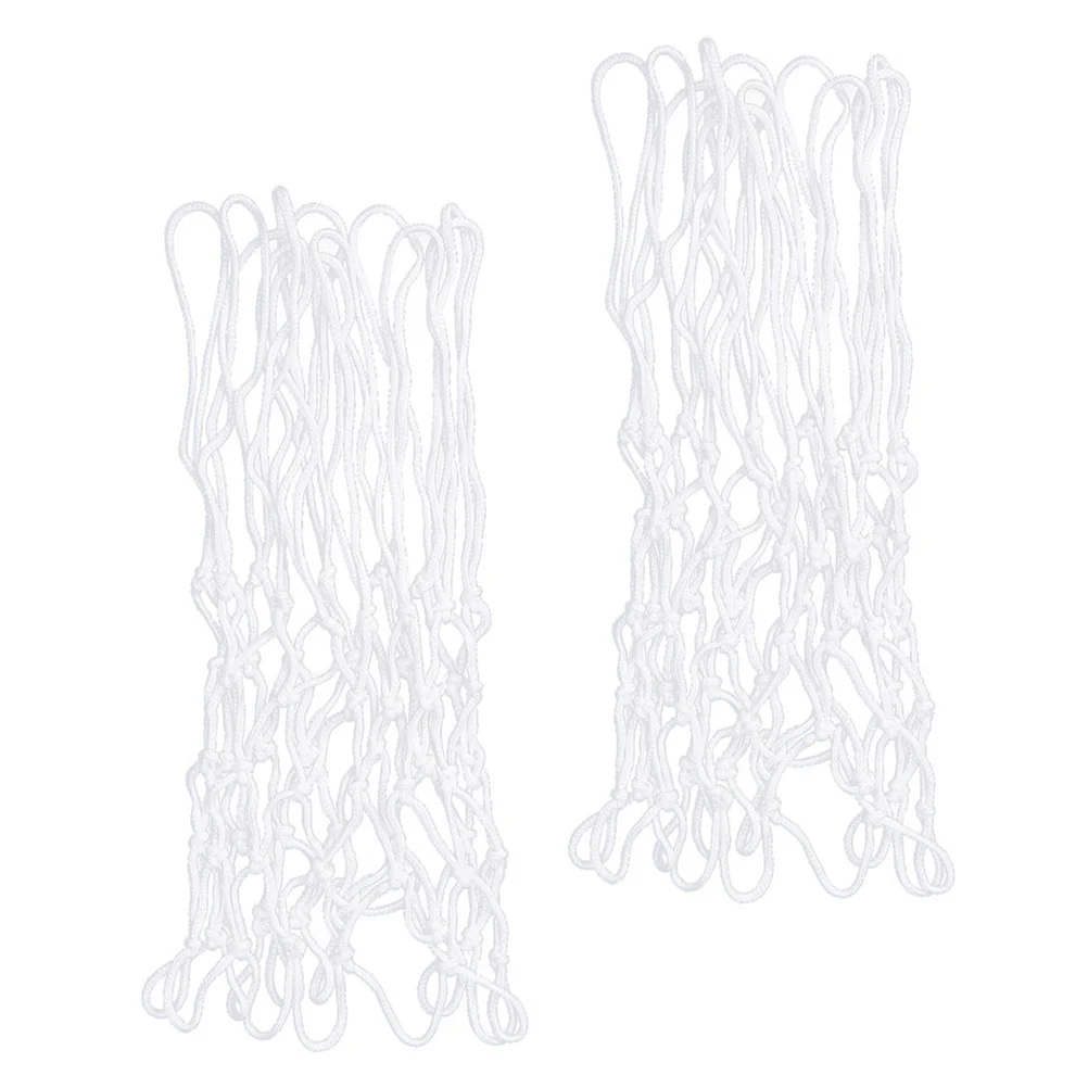 2pcs Practical Basketball Nets Basketball Training Nets Hand-woven Basketball Nets