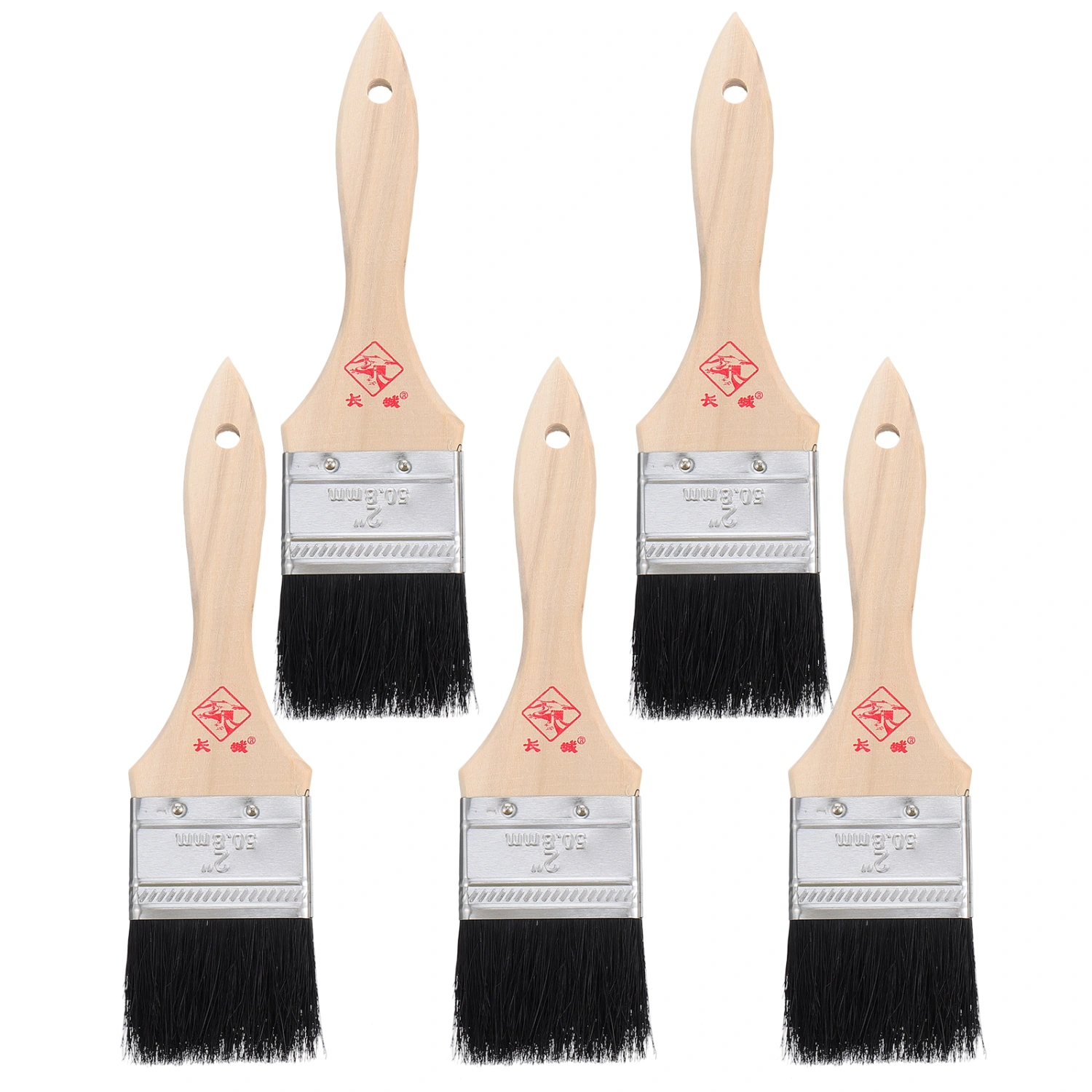 5PCS Utility Paint Stains Varnishes Glues Brushes Easy to Clean Brushes