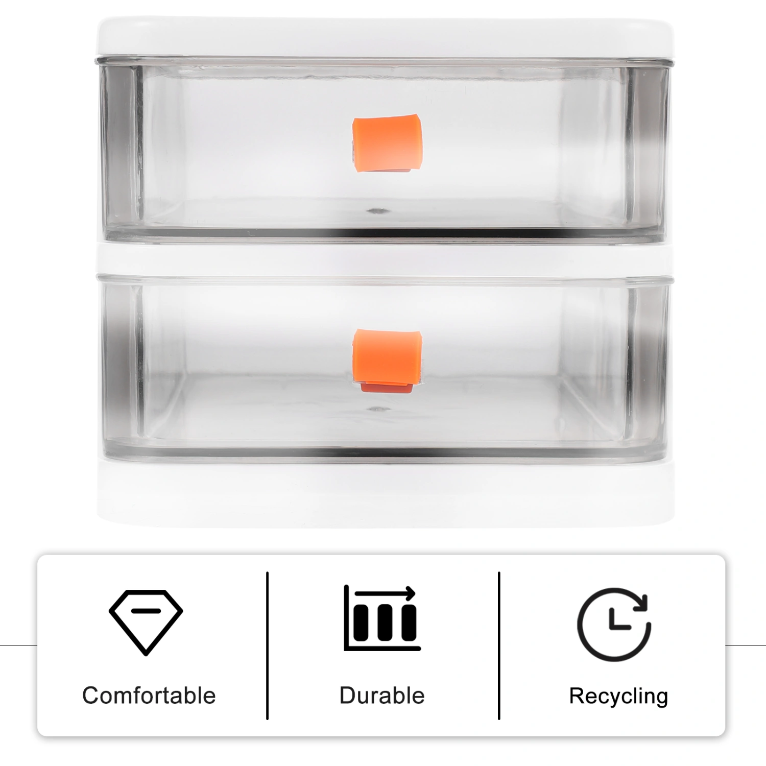 1 Pc Desktop Storage Box Pp Stationary Organizer Desktop Organizer for Office