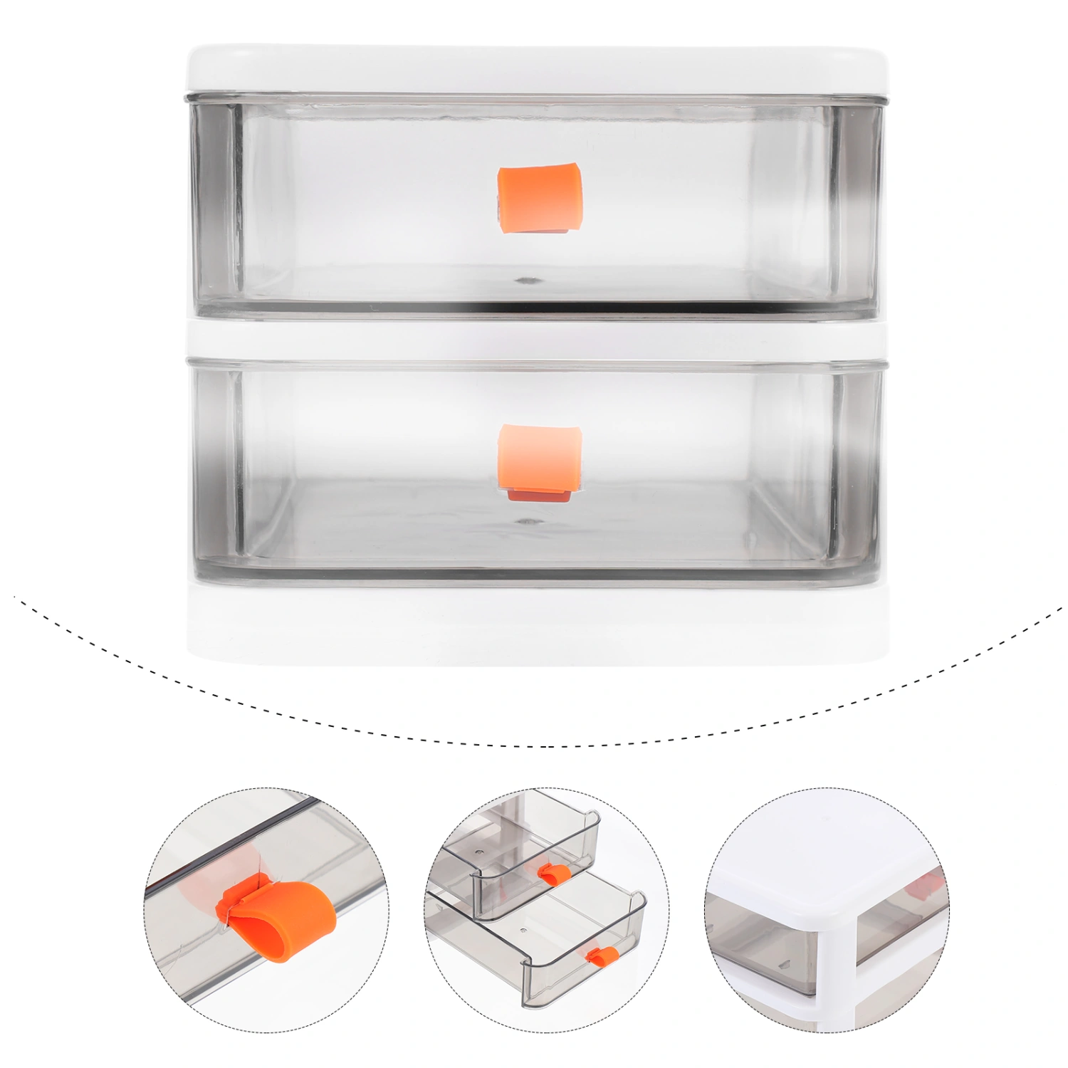 1 Pc Desktop Storage Box Pp Stationary Organizer Desktop Organizer for Office
