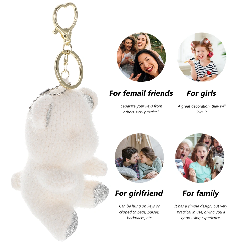 1 Pc Adorable Mobile Phone Pendant Creative Key Pendant Practical Key Ring