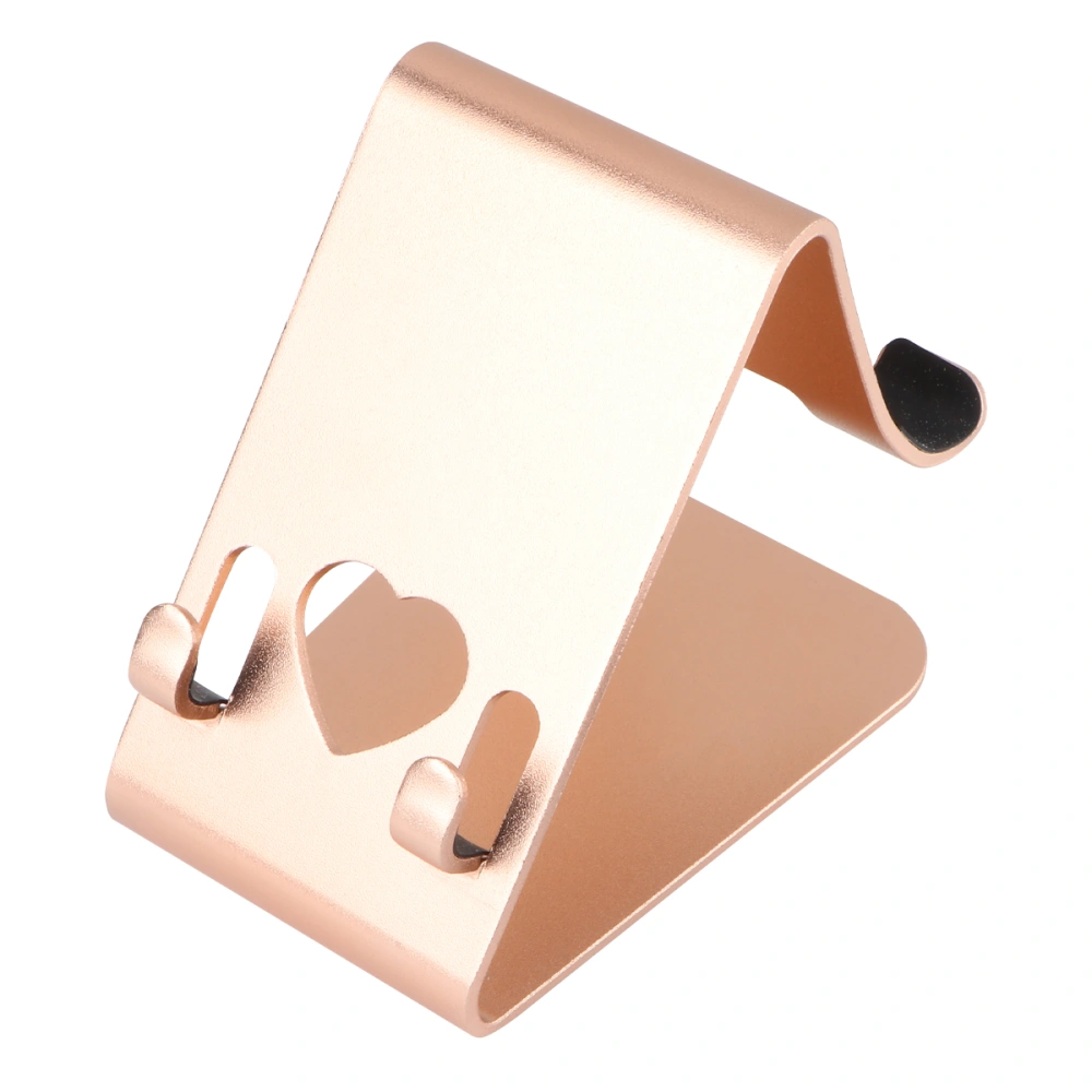 Aluminum Alloy Dual Cell Phone Holder Tablet Stand Desktop Smartphone Bracket for Home Office (Golden)