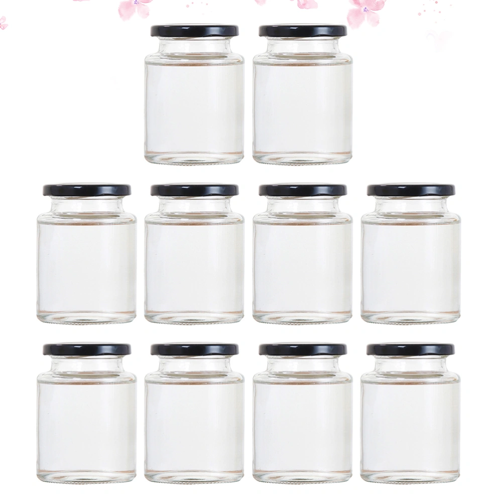 10 Pcs Glass Sealed Can Food Storage Can Honey Storage Container（150ml）