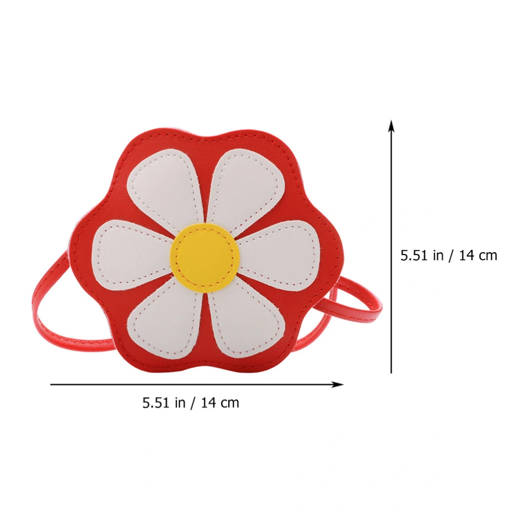 Creative Flower Designed Kids Crossbody Bag Single-shoulder Pouch for Girls