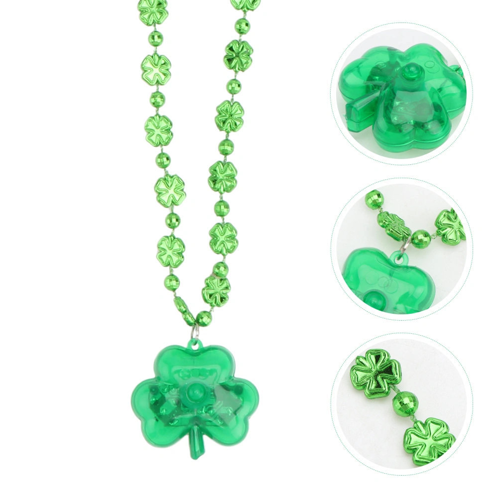 1Pc St. Patrick's Day Party Necklace Decorative St. Patrick's Party Prop (Green)