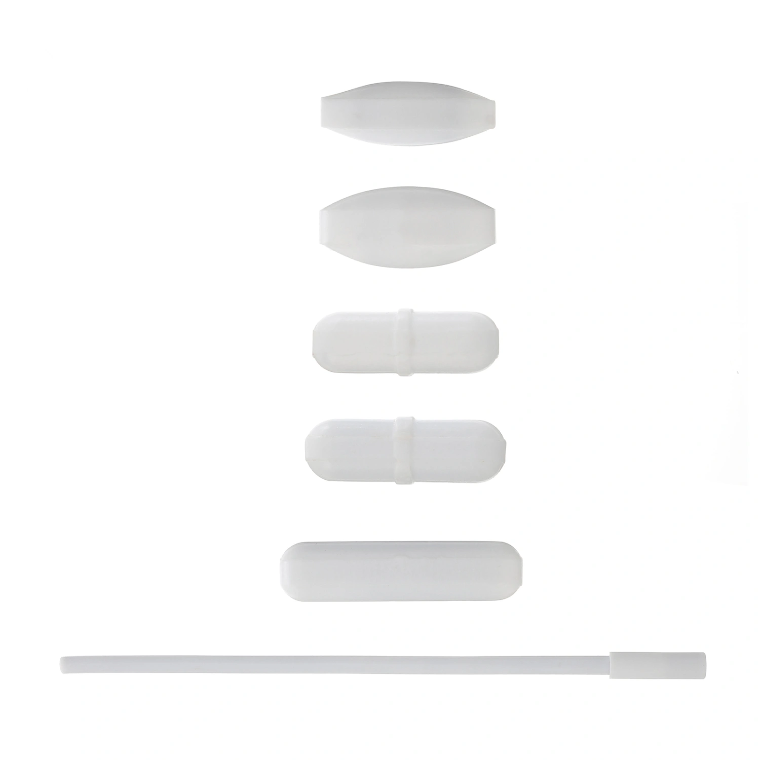 1 Set Magnetic Stirrers Kit Mixer Bars Stirring Bars Bars (White)