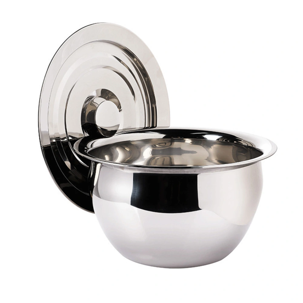 1 Set Stainless Basin Salad Mixing Basin Metal Basin Kitchen Condiment Basin Kitchen Supplies