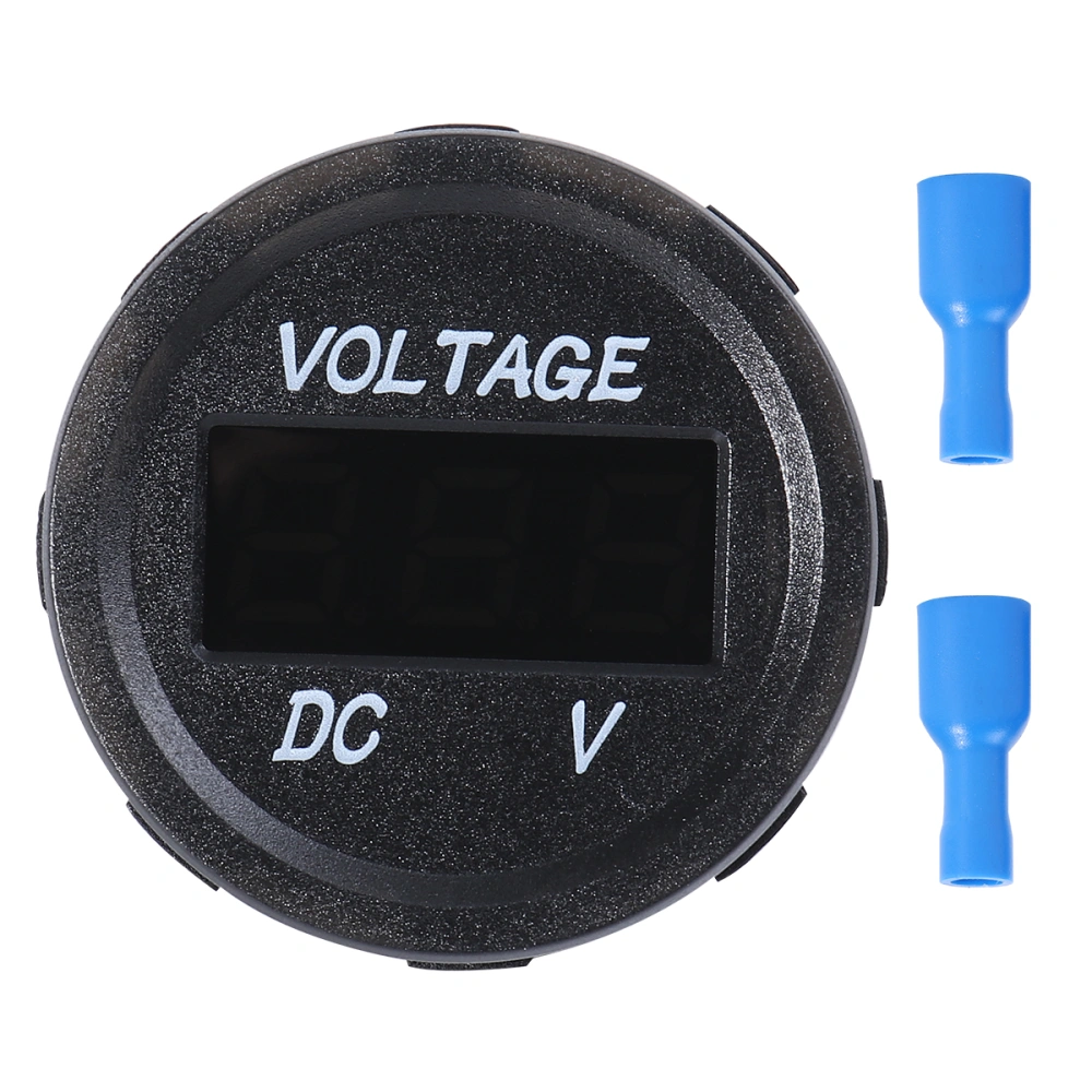 Universal Digital Display Voltmeter Waterproof Voltage Meter Blue LED for DC 12V-24V Car Motorcycle Auto Truck