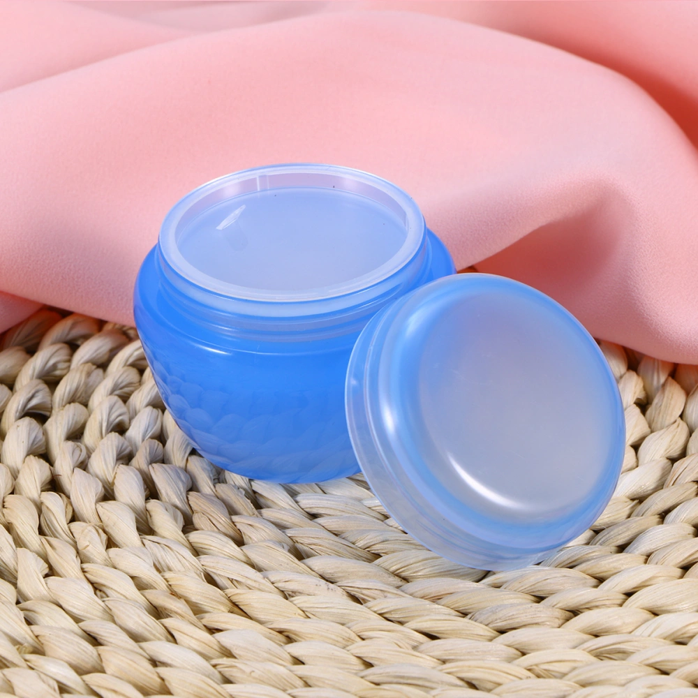 50g Mushroom Leakproof Travel Bottle Protable Clear Travel Container for Facial Cream(Blue)