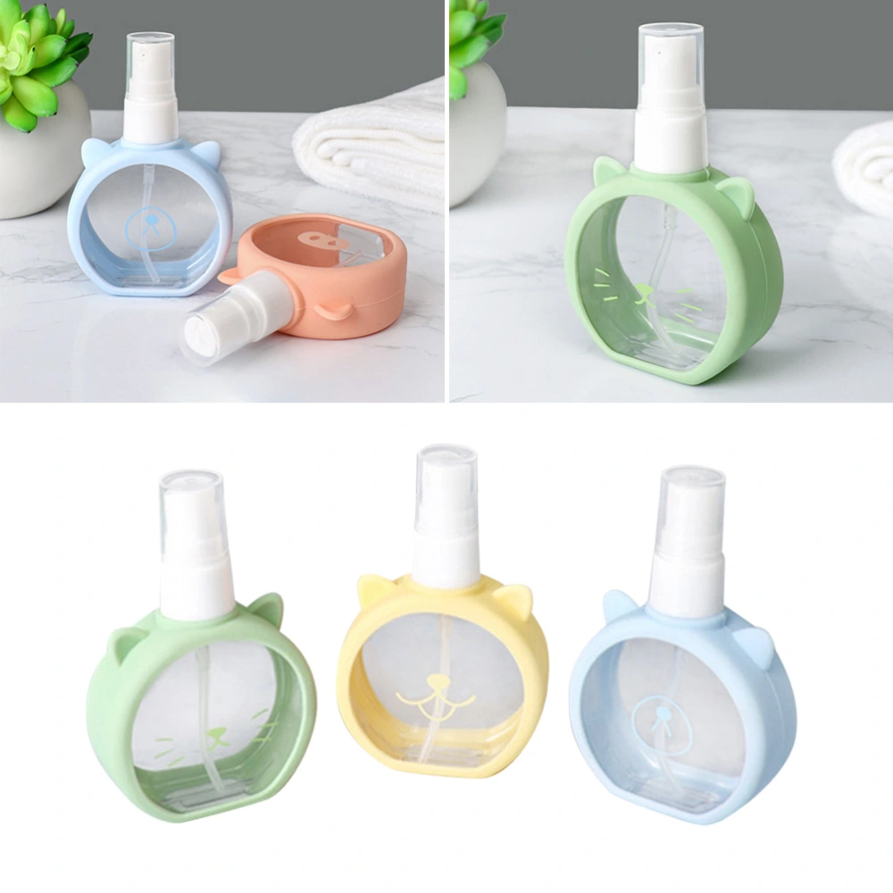 3pcs 55ml Portable Fine Spray Bottles Small Dispenser Spray Bottles Plastic Small Empty Bottles (Random Color)