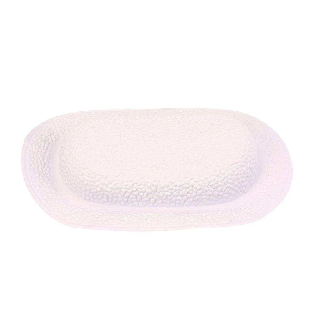 TPE Luxury SPA Waterproof Bath Pillows Bathtub Headrest Suction Cup Bathroom Body Mist Non-Slip Bath Tub Pillow(White)