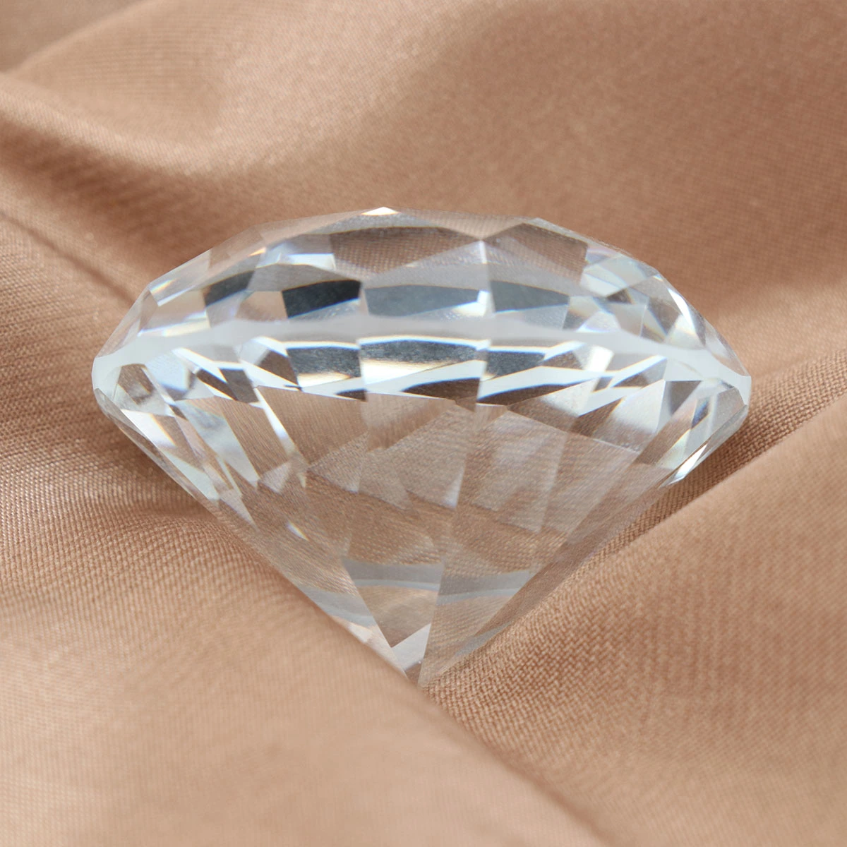 40mm Artificial Crystal Diamonds Decorative Diamond Ornament for Wedding Home Bridal Shower (Clear)