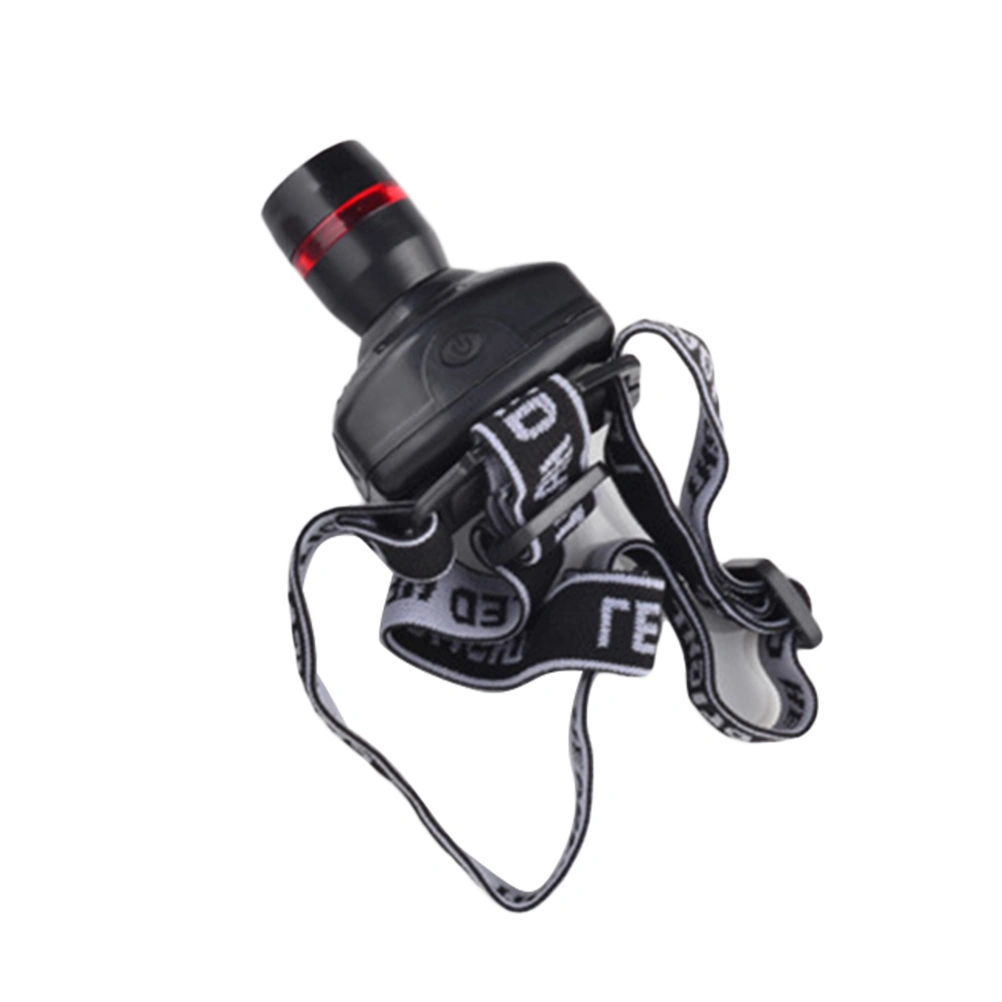 High Power Zoom LED Headband Headlamp 3W Indoor Outdoor Head Light (Black)