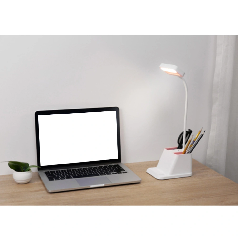 Desk Lamp Reading Table Lamp Multi Function Desk Lamp Office Desktop Lamp (White)